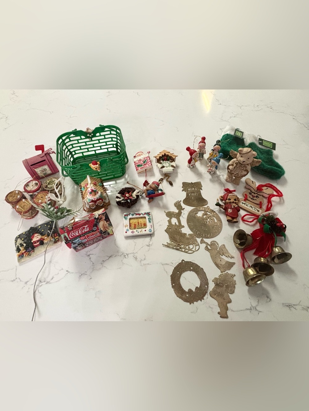 33 pc Vintage Christmas Ornaments Bundle Lot 1950’s 60’s 70’s